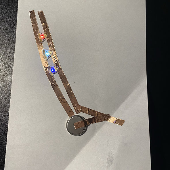 A single curved circuit I made.