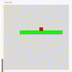 This is my Snake game. Use makeymakey to control the direction to score points.