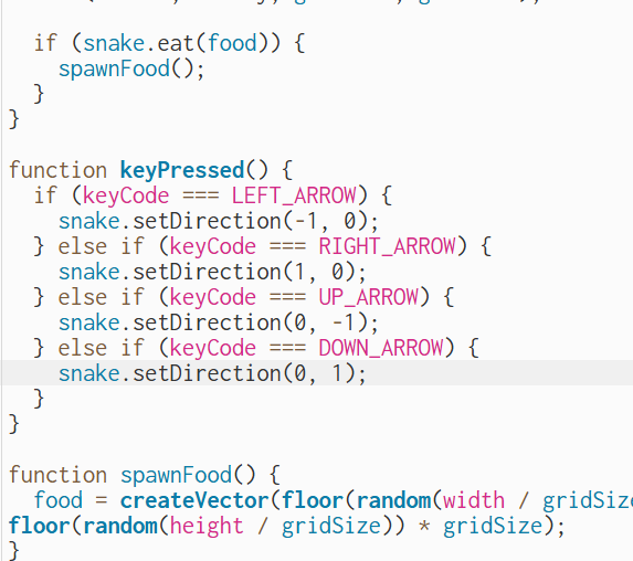 This is my first code demo which I think is important. It's about the actions represented by the different keys.