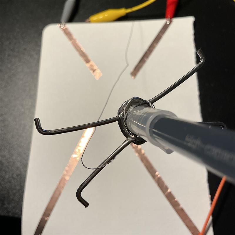 This is to show off the controller I made. It has wire attached to the head so it conducts electricity.