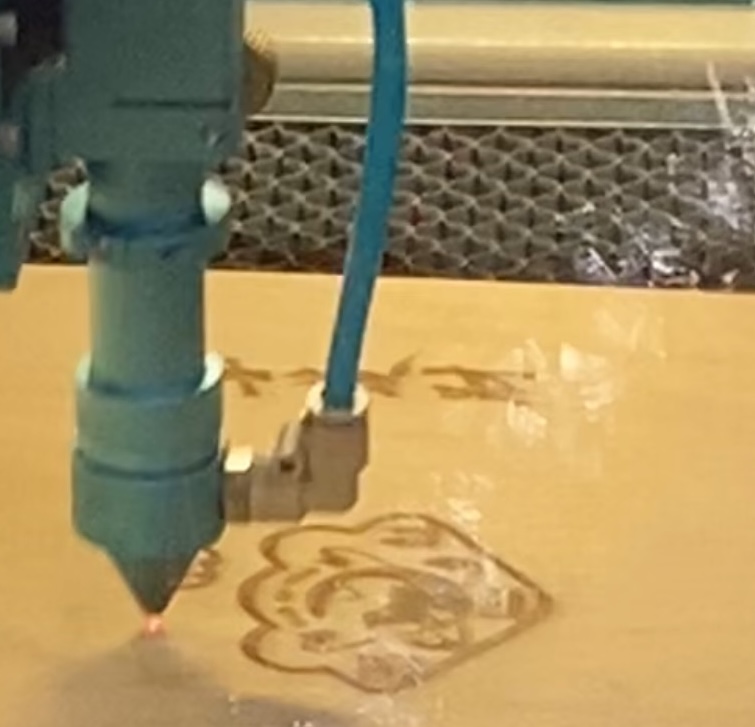 This is the laser print of the cell phone holder.