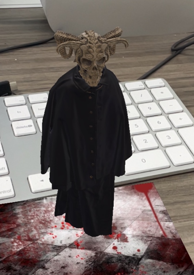 This is a front view of the skull I explored inside Aero, plus a floor.